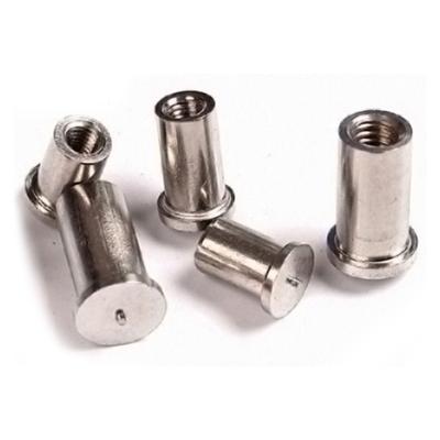 China Mining Wholesale Stainless Tube End Locking Weld Nuts Welded Round Nut Column m6 for sale