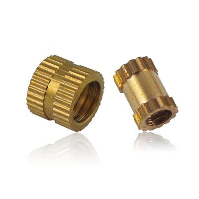 China China Wholesale Custom Mining M3 Brass Nut Knurled Insert Nuts For Plastic for sale