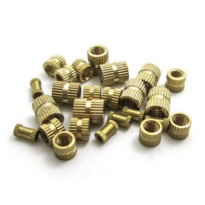 China Dongguan Mining Fasteners M3 Brass Knurling Inserts Nut Copper Knurled Nut for sale