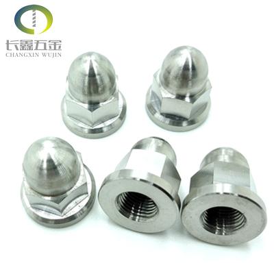 China Heavy industry carbon steel din1587 hex domed cap nut 18-8 stainless steel cap nuts for sale