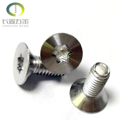 China Factory supply flat countersunk head screw m2.5 m5 m2.5 m5 stainless flat countersunk head screw for sale