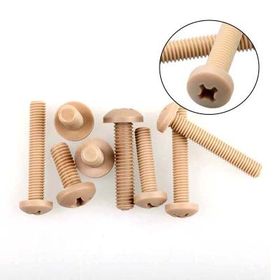 China Pan Wholesaler Phillips Slotted Pan Captive Screw Head Plastic Nylon M3 Machine Screw for sale