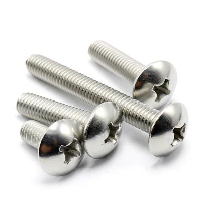 China 316ss Truss Cross Truss Machine Screw Umbrella Mushroom Head Screw M3 M4 M5 M6 Head Screw for sale