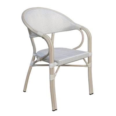 China Bamboo looking aluminum frame in bamboo looking surface textilen outdoor chair for sale