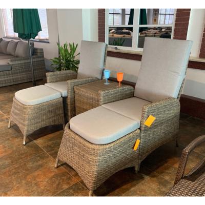 China Factory Wholesale Modern Design Adjustable Backrest Sofa Set For Outdoor Water Repellent for sale