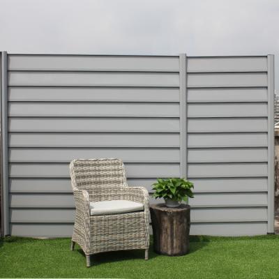 China Aluminum Fence Easily Assembled Into Window Blinds Style Manufacturer Supply Modern Style Professional Garden Fence All-Season W180xh180cm 15years for sale