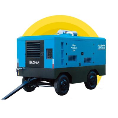 China Lubricated 22 m3/min Large Diesel Two Stage Industrial Rotary Screw Air Compressors 250 Kw for sale