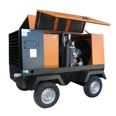 China Out Lubricated Diesel Portable Air Compressor Machine For General Industry for sale