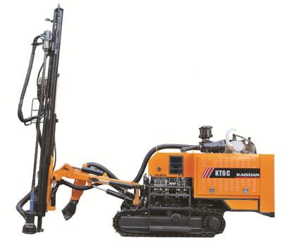 China Wells Max Depth 25m Borehole Drill Rig Drilling KT6C Dth Hydraulic Rotary Drill Rig for sale