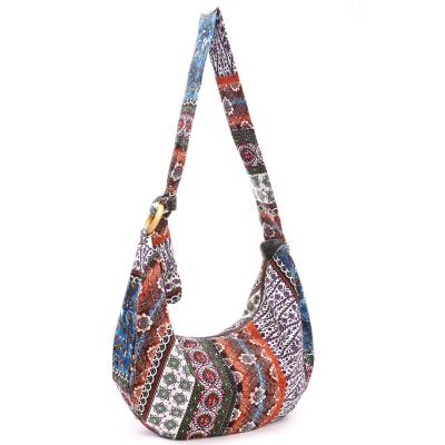 China Hot Selling New Fashion Manufacture Style Good Quality Ladies Canvas Fabric Shoulder Handbags for sale