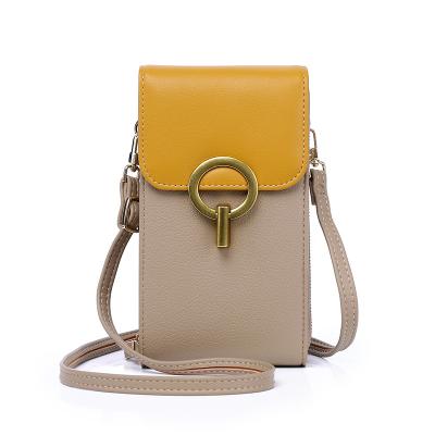 China Fashion Durable Using Candy Frame Wallets PU Leather Women Cross - Body Wallet for sale