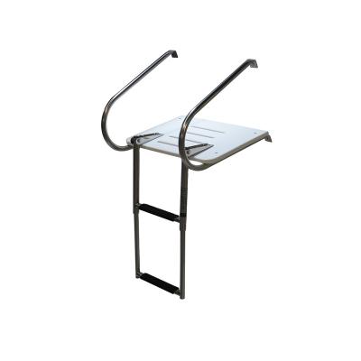 China High Density Boat Panel Stainless Steel Construction Boat Swim Platform Ladder for sale