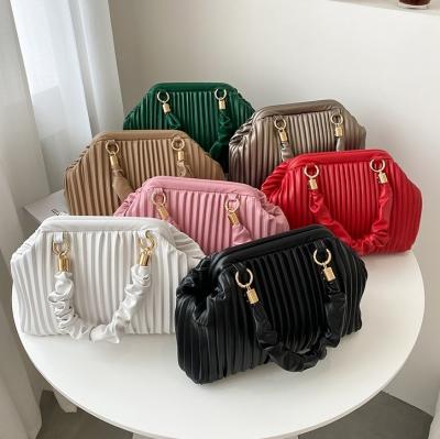 China PU Factory Wholesale Leather Pink Ladies Handbag Fashion Shoulder Purses For Young Woman for sale