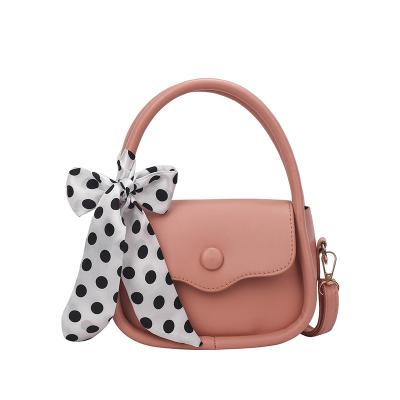 China Fashion Women's Pure Color Bags With Stitch Scarves Handbags Designer Lady PU Leather Bags Women's Purses for sale