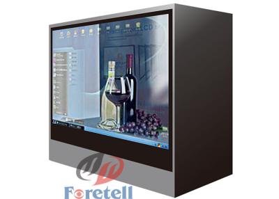 China Jewelry Exhibition Lcd Transparent Screen Transparent Video Showcase 100 ~ 240V Power Supply for sale