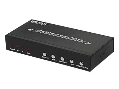 China Divisor da tela do dobro do controlador de exibição de vídeo 2x1 de HDMI 220MHz 1920x1080p HD à venda