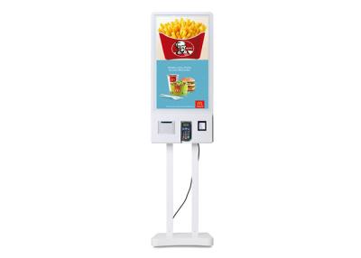 China 32 Inch Restaurant Self Service Kiosk Lcd Advertising Display With Ordering System for sale