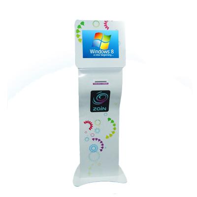 China Number Display Queue Calling Machine 15 Inch Vertical Touch Integrated Display for sale