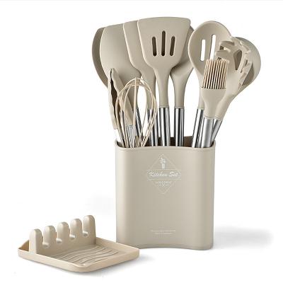 China Sustainable Cooking Tools Silicone Kitchen Utensil Silicone Set Cookware for sale