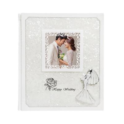 China Wood ; Custom Wooden Wedding Photo Album Covers And Self Adhesive Pages for sale