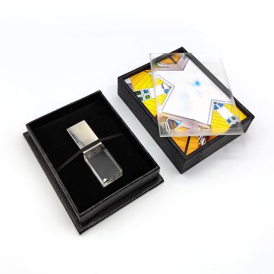 China Viable Custom Acrylic Flash USB Drive / Card Storage Gift Boxes for sale