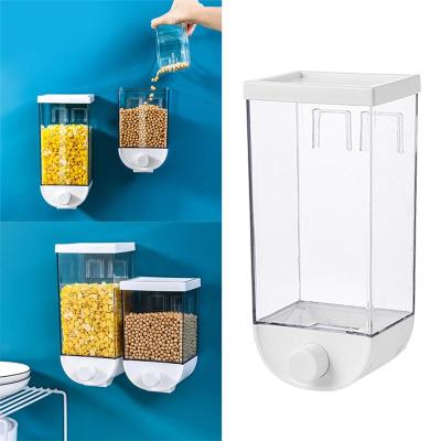 China Wall Mounted Freshness Keeping Kitchen Food Storage Container Cereal Dispenser Oatmeal Food Cereal Container Bulk Dispenser for sale