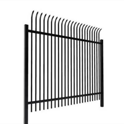 China Custom Galvanized Steel Fence Easily Assembled Steel Top Garden Picket Poles 6x8ft Fence Panels for sale