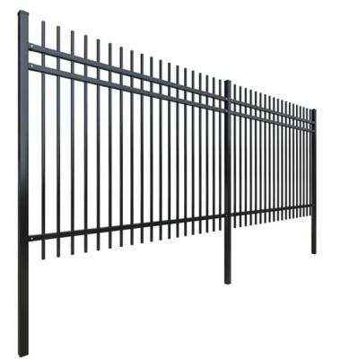 China Easily Assembled High Quality Outdoor Top Steel Barrier Iron Rod Garden Steel Fence for sale