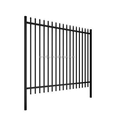 China Black Residential Privacy Pressed Top Fence Easily Assembled 6ft x 8ft Steel Fence For Sale With Iso9001 CertificateFence Steel Panels for sale