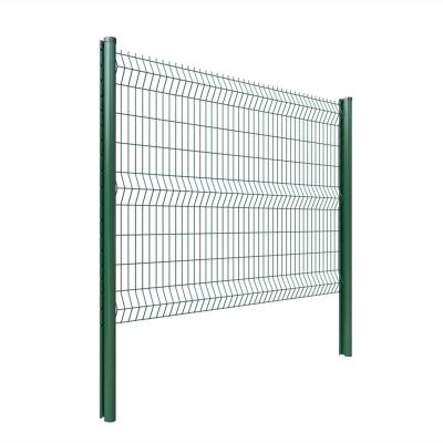 China Easily assembled high quality pvc coated garden fencing 3d curved wire mesh fence panel for sale for sale