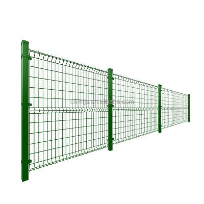 China Easily Assembled Decorative Airport Fence 3D Wire Mesh Fence Panel Garden Fences for sale