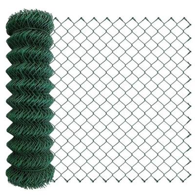 China Easily Assembled PVC Coated Galvanized Wire Chain Link Fencing Price 50ft Chain Link Fence for sale