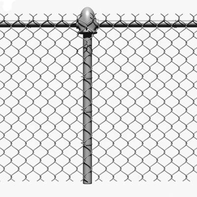 China Easily Assembled Heavy Duty Galvanized Corner Post Chain Link Fence On Sale for sale