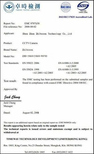 CE - Shen Zhen ZHIBOSEN Technology Co.,Ltd