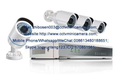 China 4 CH PLC Home Security System 720P/960P/1080P HD CCTV System P2P Cloud Service for sale