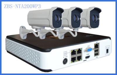 China 3 Überwachungskamera-Ausrüstungen PCS 1080P POE IPS Kamera-NVR, drahtlose Überwachungskameraausrüstungen zu verkaufen