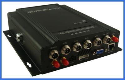 China MPEG-4 GPS vehicle DVR 4 channel H.264 Digital Video Recorder  HDD storage support for sale