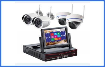 China Custom Wireless CCTV Camera Kits 4 Channel MP Indoor / Outdoor Cameras for sale