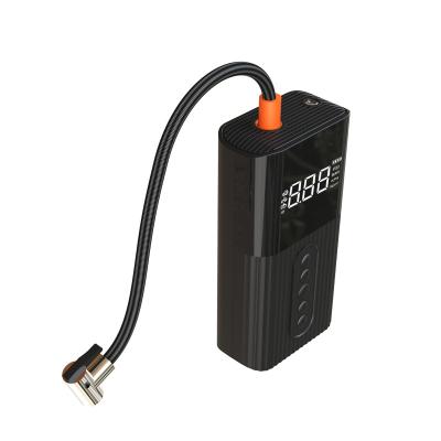 China Factory Direct Selling Mini Inflator 12V Battery Bicycle Pump Car Tire Inflator Rechargeable Rechargeable Compressor Car Tire Compressor for sale