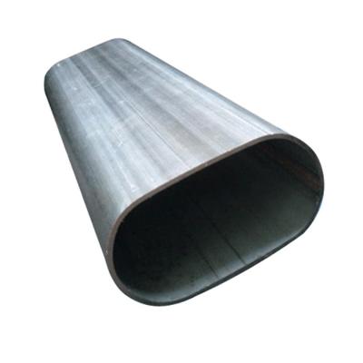 China Elliptical Black Flat Oval Steel Tube S235JR S275JR For Fluid Building for sale