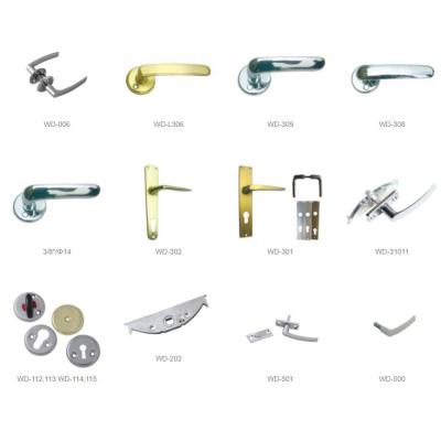 China Chrome Internal Steel Door Handles 40mm-60mm Door Thickness for sale