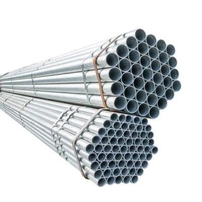 China Industrial ERW Galvanized Round Tube 5.8m-12m Galvanized Iron Pipe for sale