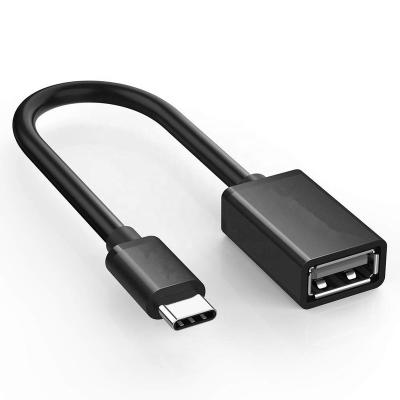 China Plastic USB C to USB OTG Adapter Cable, Type C to USB-A 3.0 Female Connector Compatible for Samsung Galaxy S8/9 and More for sale