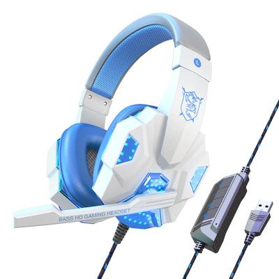 China Cheap Stylish Computer Stereo 4D Gamer LED Earbuds PC Wired Headset Gaming Headset Headphones For PS4 for sale