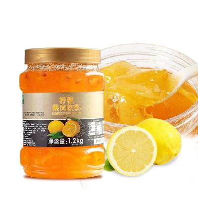 China Hot Selling Bubble Tea 1.1kg Xianhuo Fruit Jam Lemon Jam With Real Pulp For Tea Or Dessert Factory Supply for sale