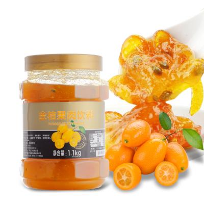 China Hot selling bubble tea 1.1kg Xianhuo kumquat fruit tea with real pulp for tea or dessert factory supply for sale