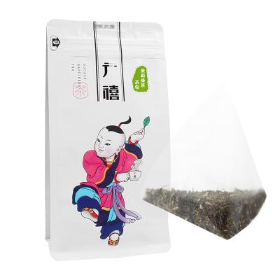 China Natural China Jasmine Green Tea Pyramid Triangle Tea Bags for Bubble Tea Base and DIY for sale