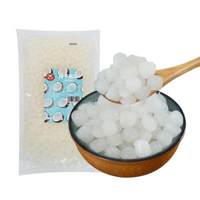 China Boba New Product 1kg Double Happiness Coconut Instant Popping Fruit Jelly Balls For Crispy Bubble Tea Balls for sale