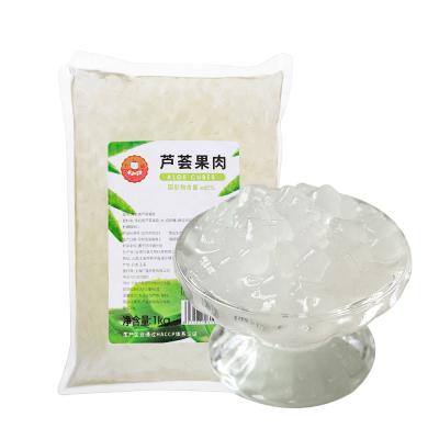 China Hot Sale Aloe Vera Pulp Granules Fruit Fruit Tea 1kg Sauce For Bubble Tea Drinks And Desserts for sale