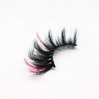 China 2022 Other Stunning Soft 5D False Eyelashes 25mm Mink Striped Eyelash Extension New Color for sale